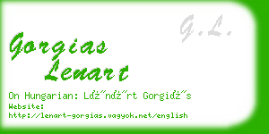 gorgias lenart business card